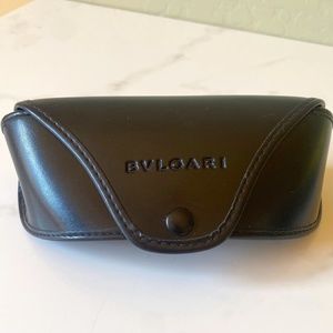 Bulgari Glasses Case - Black, 7”L x 3”H x 3.5”D